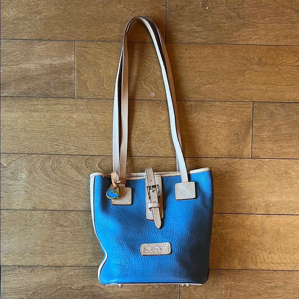 Dooney & Bourke blue & tan handbag
